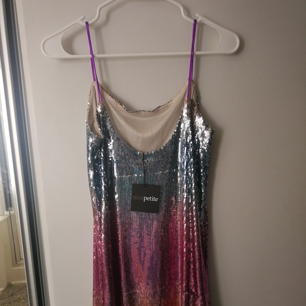 Asos petite sequin dress
